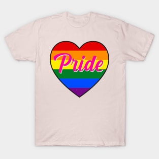 Pride rainbow heart T-Shirt